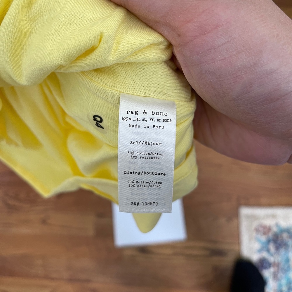 Rag & Bone Knit The Ribbed Dress in Yellow - Picture 7 of 8